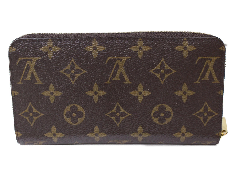 Louis Vuitton Monogram Zippy Wallet Long Brown